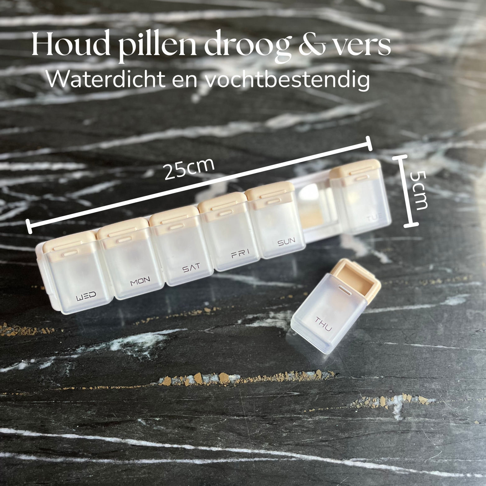 Magnetische pillendoos per week