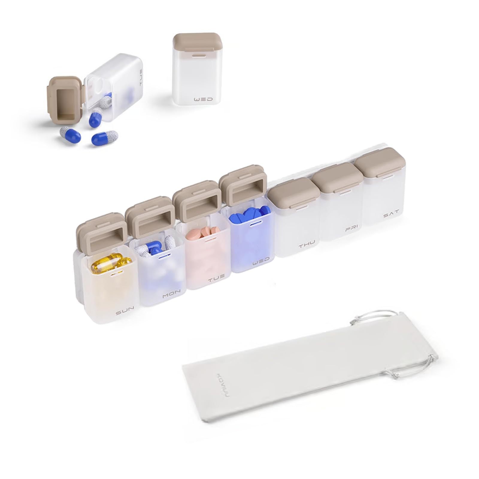 Magnetische pillendoos per week